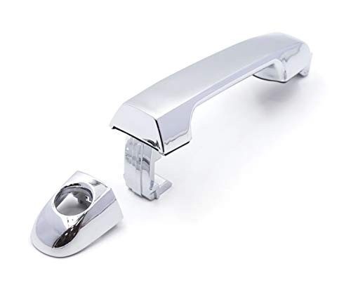 Exterior Chrome Door Handle Front Driver Left Side with Keyhole Replacement