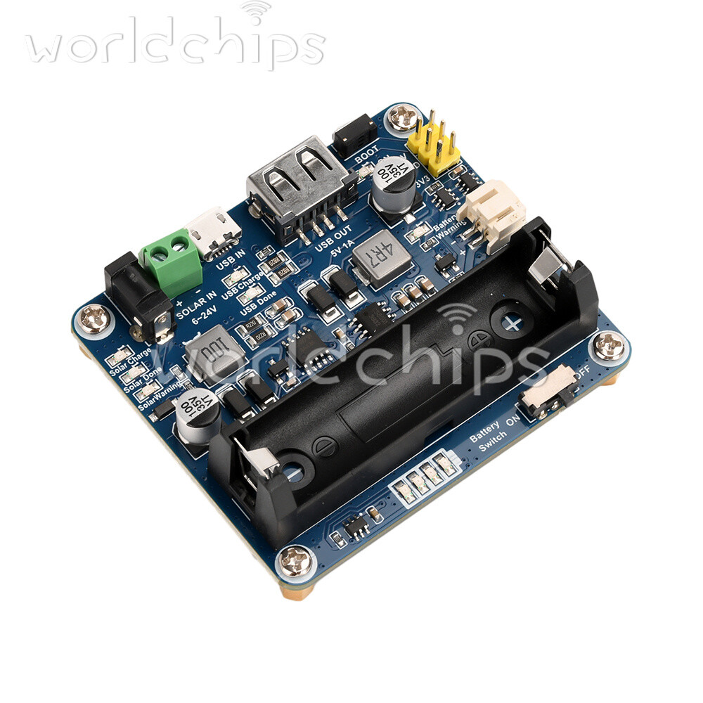 Power Manager Module for 6V~24V Solar Panel Support MPPT USB Battery Charging