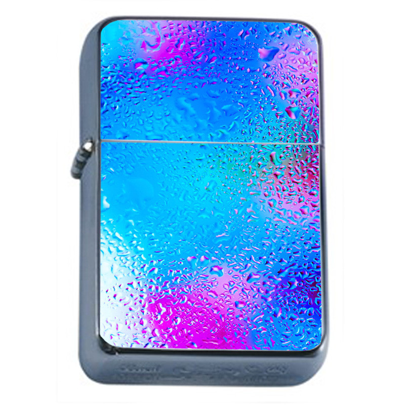 Raindrops Em1 Flip Top Oil Lighter Wind Resistant