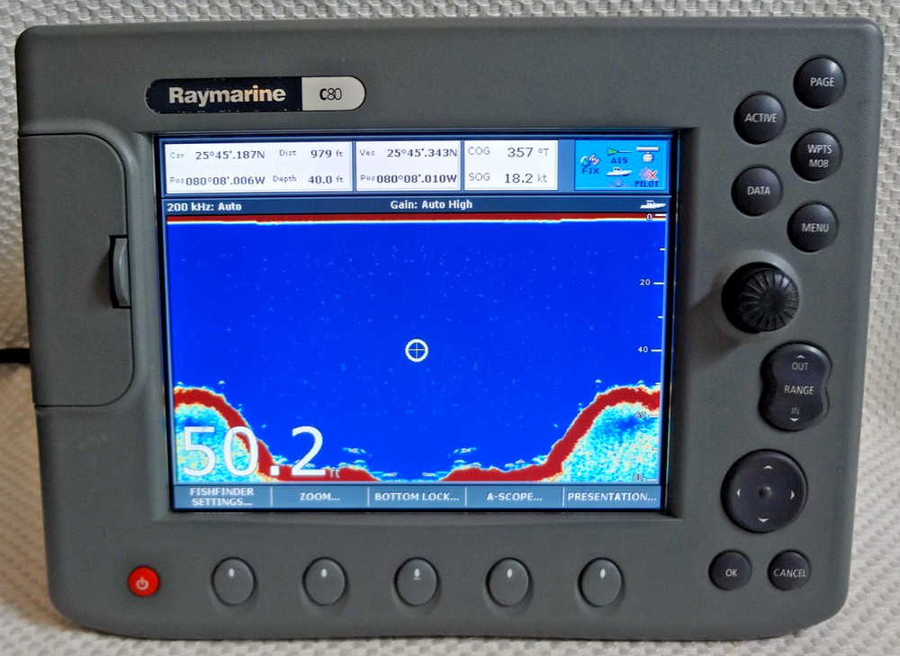 RAYMARINE C80 E02020 GPS CHART PLOTTER FISHFINDER RADAR MFD DISPLAY UNIT