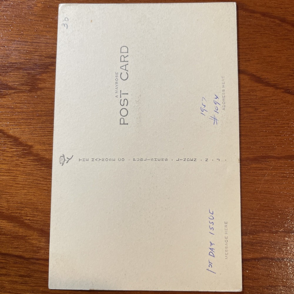 Scott 1094 First Day Cover FDC, (Post Card)