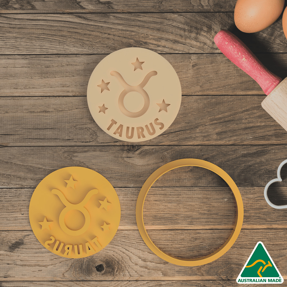 Zodiac Set Cookie Cutter and Embosser Stamp