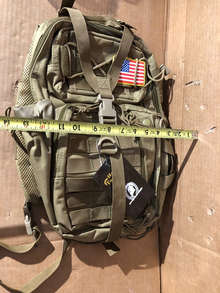 Hannibal Tactical Molle Backpack Military Multipurpose, Olive Green New