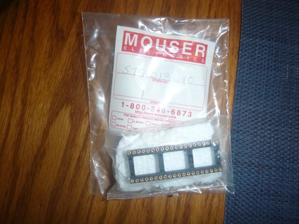 40 Pin Gold Wire Wrap Socket