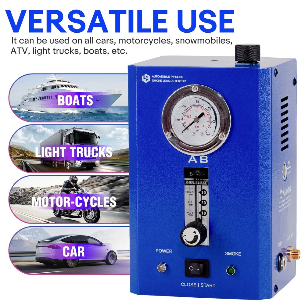 Automotive Smoke Machine Leak Detector EVAP Smoke Machine Flow Meter Pipe System