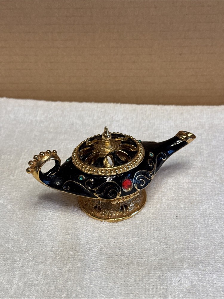 Mini Small Genie Style Aladdin Lamp Incense Holder