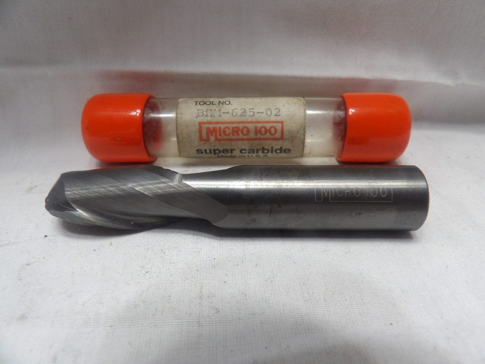 Micro 100 5/8" Solid Carbide End Mill BEM-625-02