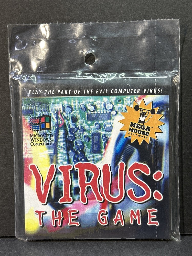 Virus: The Game Mega Mouse Software PC IBM Windows Disk 3.5"