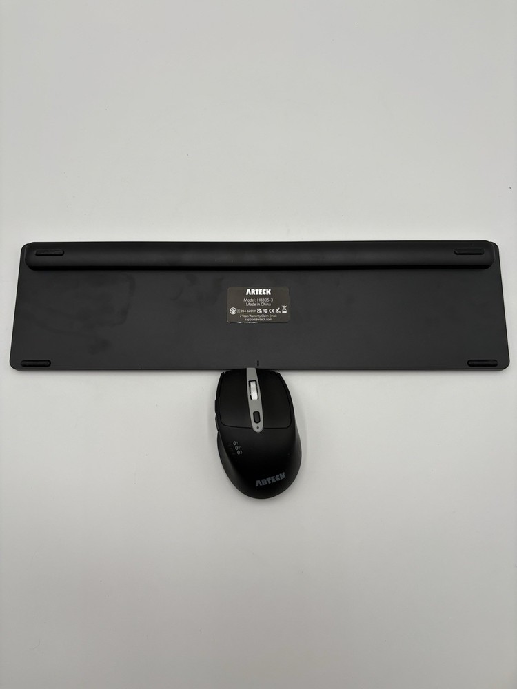 Arteck Universal Multi-Device Bluetooth Keyboard and Mouse Full Size Wireless