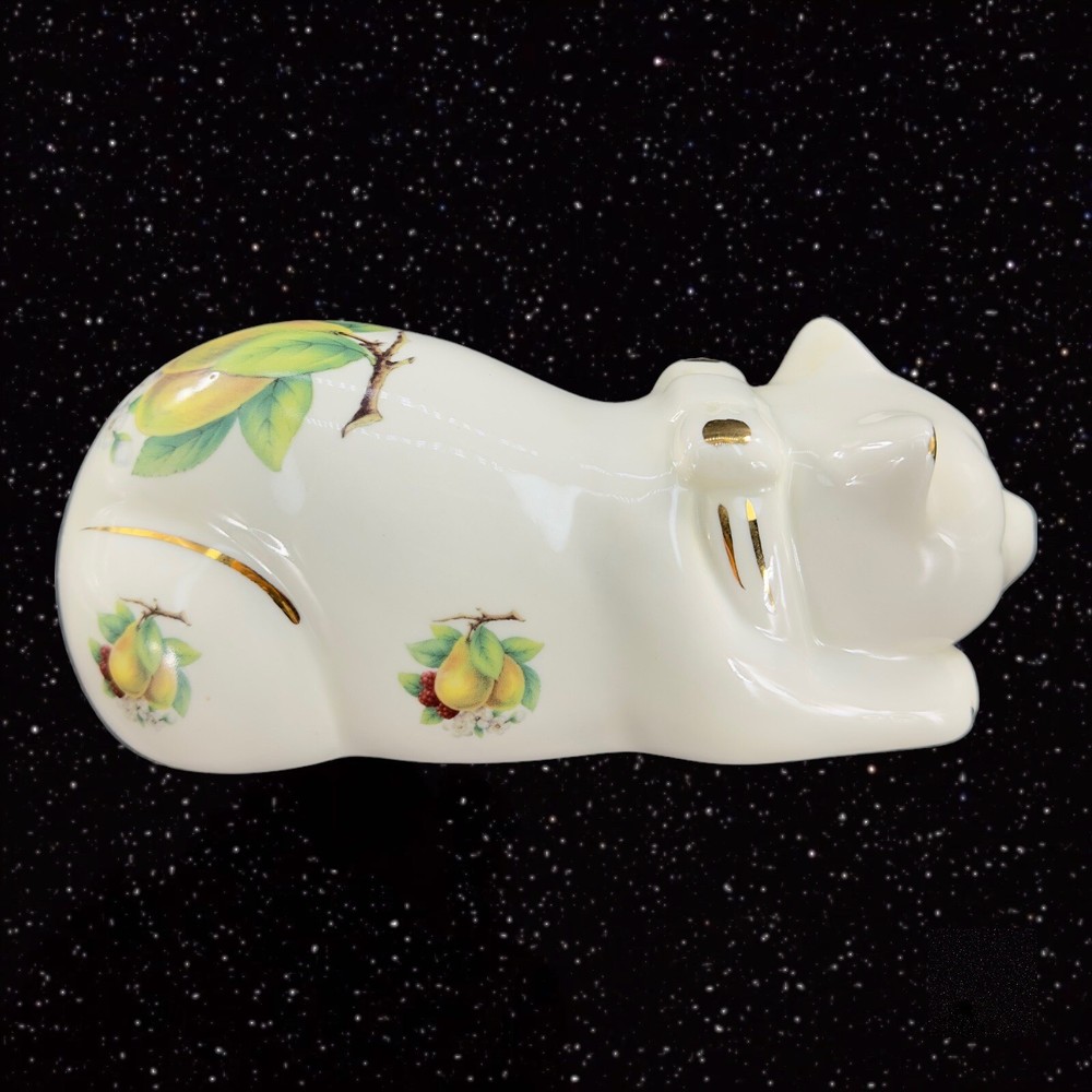 Formalities Baum Bros Ceramic Porcelain Resting Sleeping Painted Cat Figurine
