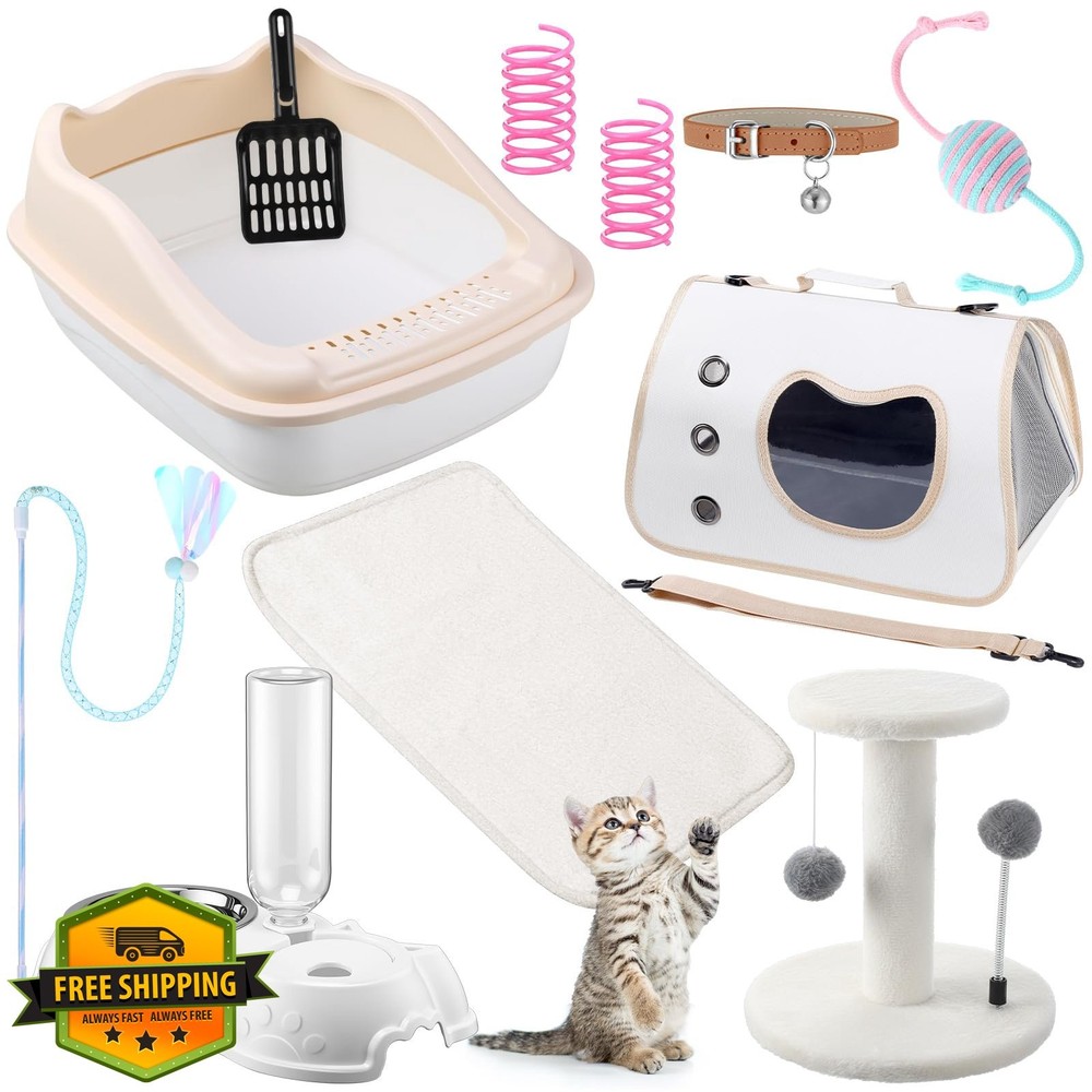 Eccliy Kitten Starter Kit, 10 Pcs, White Essentials