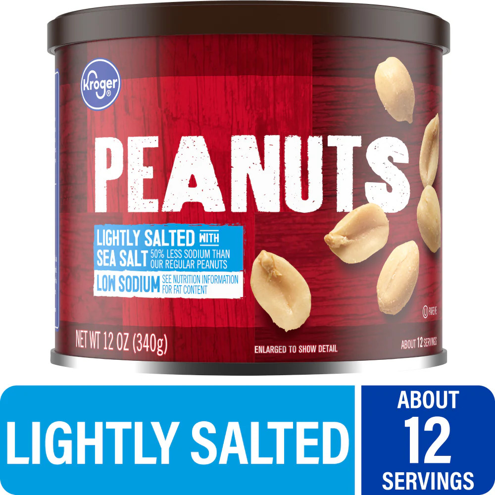 KG Lightly Salted Peanuts 12 oz - 5 Pack