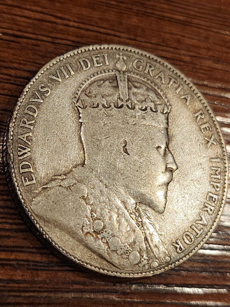 1906 Canada 50 Cents Silver Coin