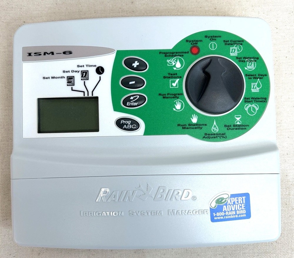 RAIN BIRD ISM-6 Indoor Automatic Sprinkler Timer 6 Valve 3 Programs Model