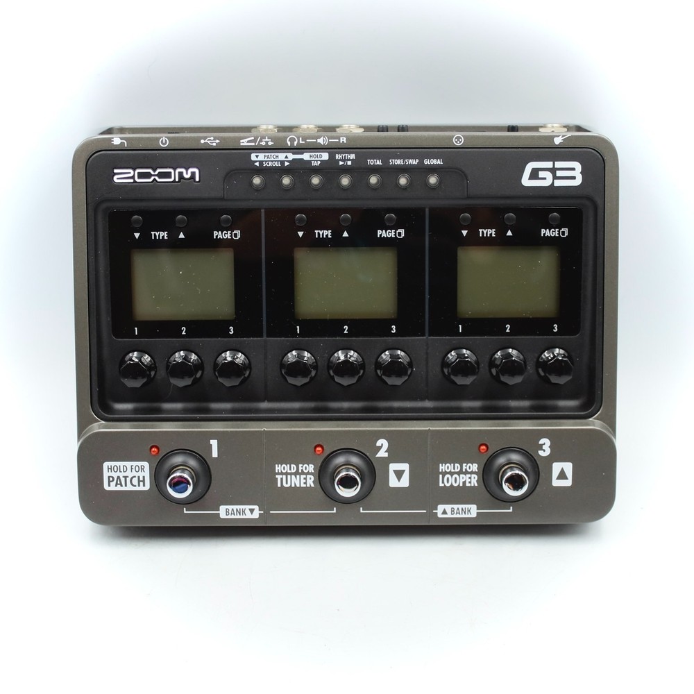 ZOOM G3 Guitar Effects and Amp Simulator With Power Supply Multi Effect 059557