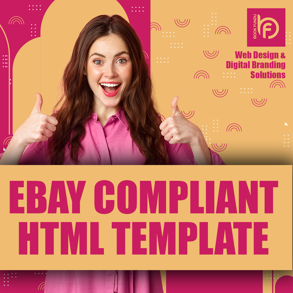 Professional eBay Template | Custom Colours | Mobile Ready | No Subscription