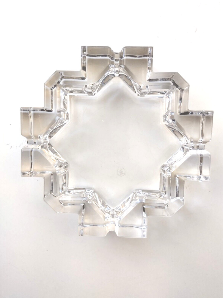 Crystal Ashtray 8 Point Star 6 Inch Decorative