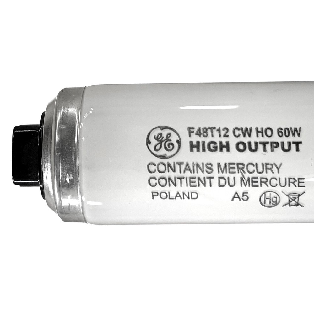 GE F48T12/CW/HO 60W T12 48" Cool White High Output Fluorescent Light Bulb 10773