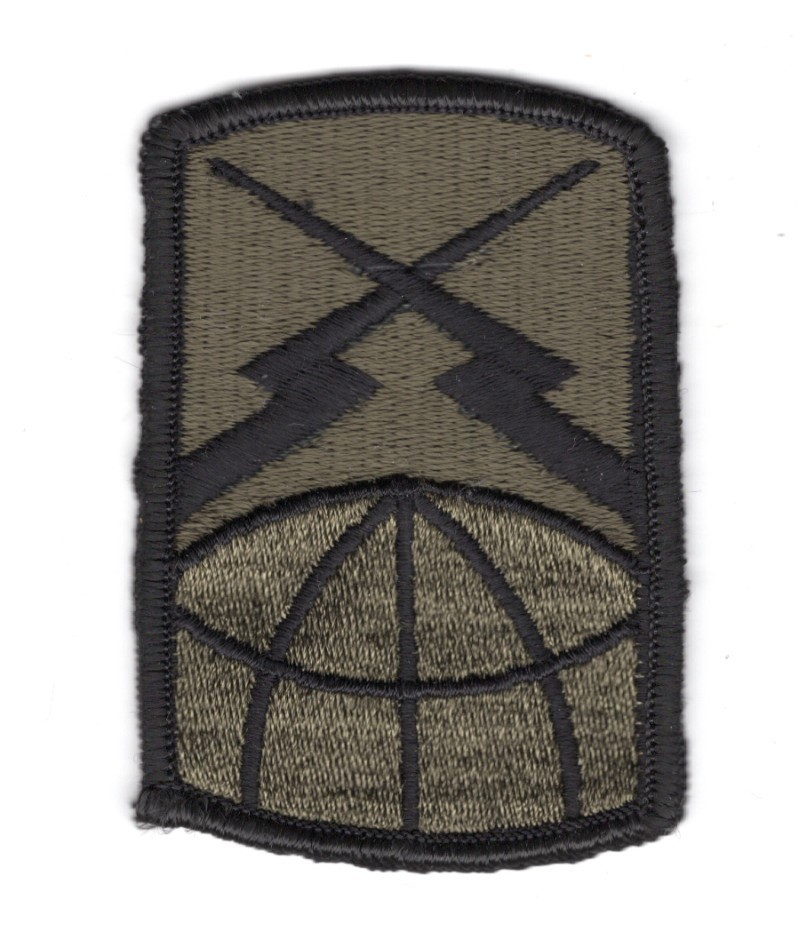Army Patch: 160th Signal Brigade - subdued, merrowed edge