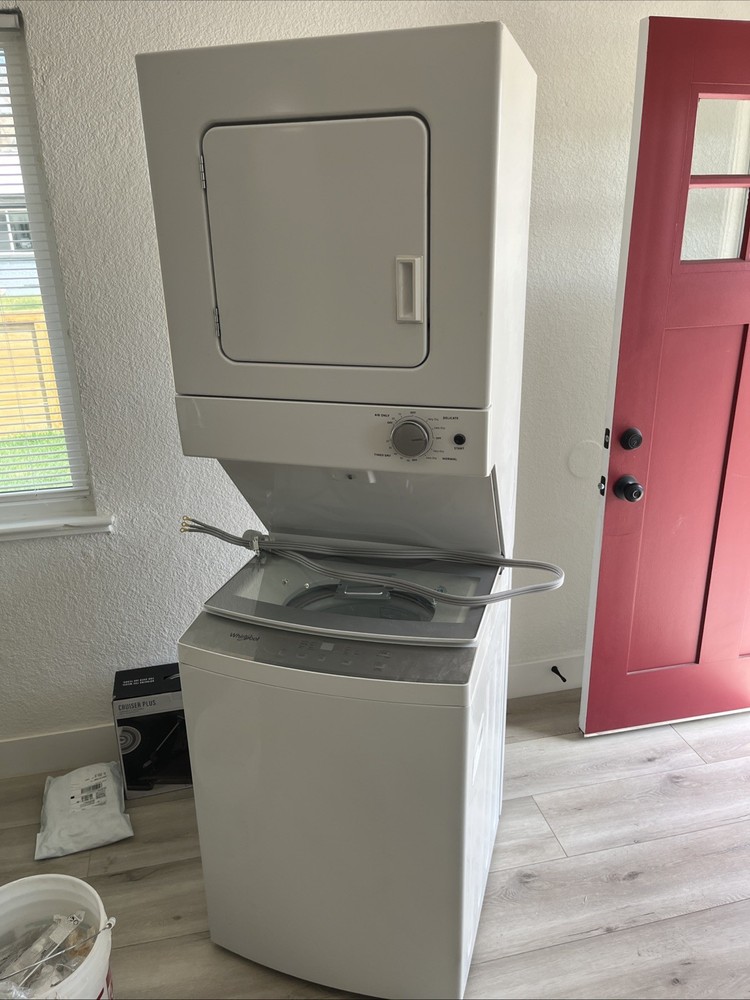 Stacked Washer/dryer Combo Unit - Practically New
