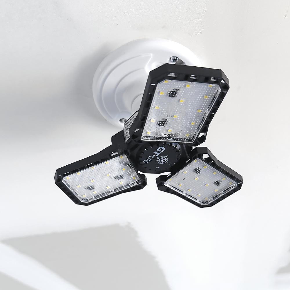 GT-Lite 3000 Lumen 3-Panel Adjustable Daylight 5000K LED Light Bulb 30,000 Hour