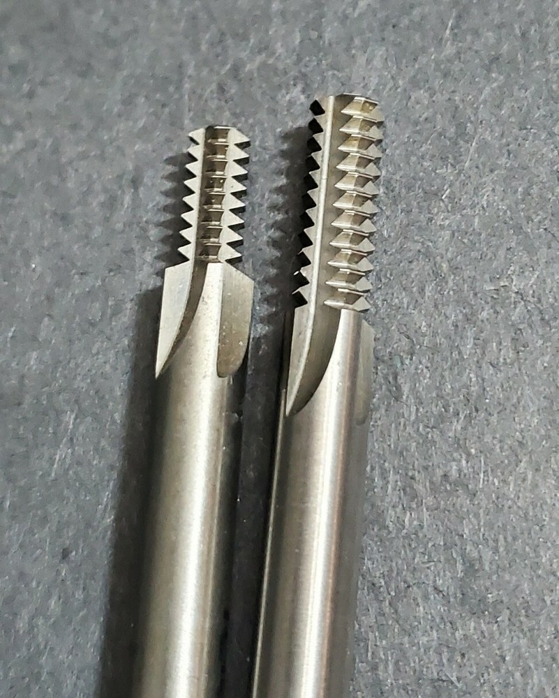 2 NICE! Advent Tool Solid Carbide Thread Mill 18 & 20 TPI Machinist Pitch ¼ Sh.