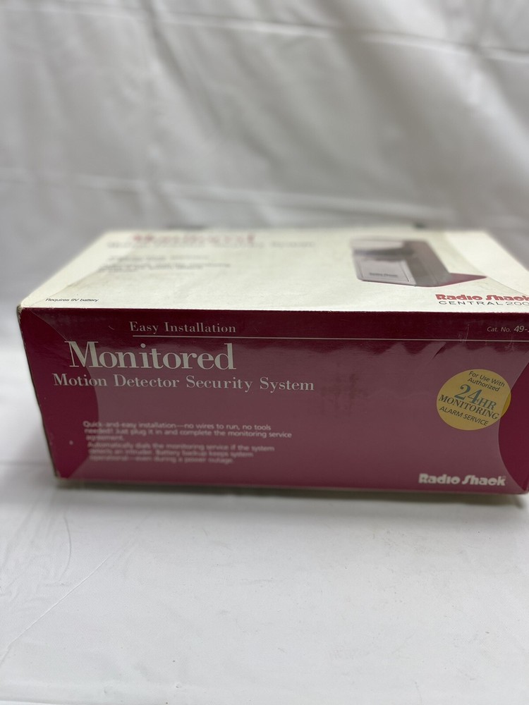 Radio Shack Monitored Motion Detector Security System 49-351 Sealed