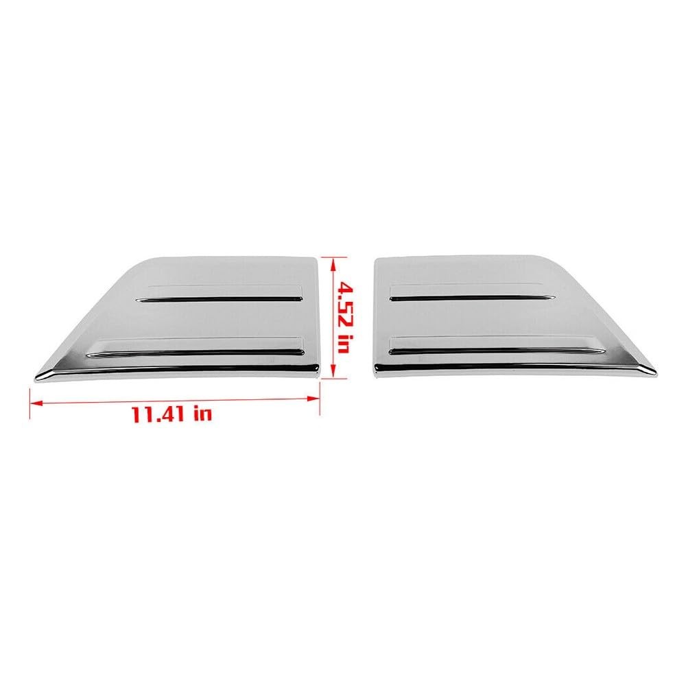 Front Bumper Corner Protector Cover Trim Accessories + Chrome