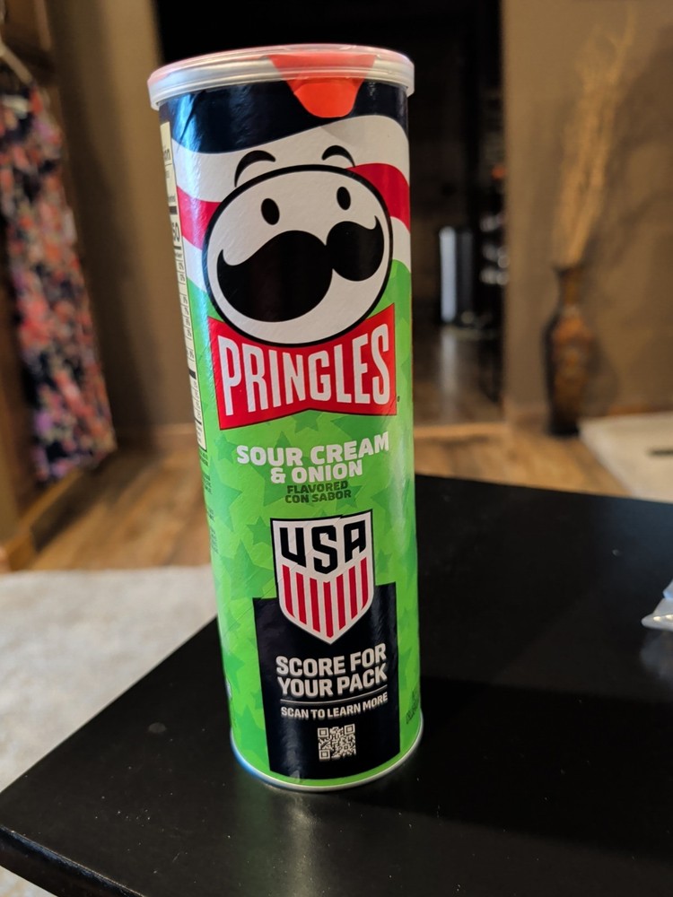 Empty 124g Pringles Factory Sealed Can No Chips