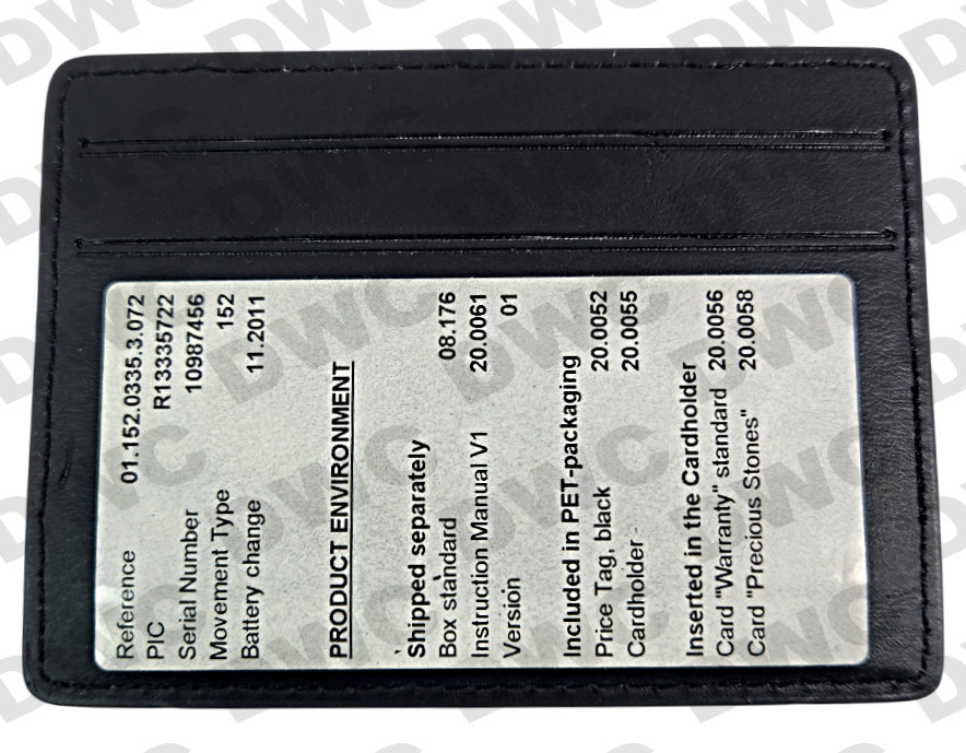 RADO Watch Brand Service Card Holder (ASSORTED)