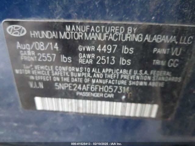 SONATA 2015 Transmission Shift 690873