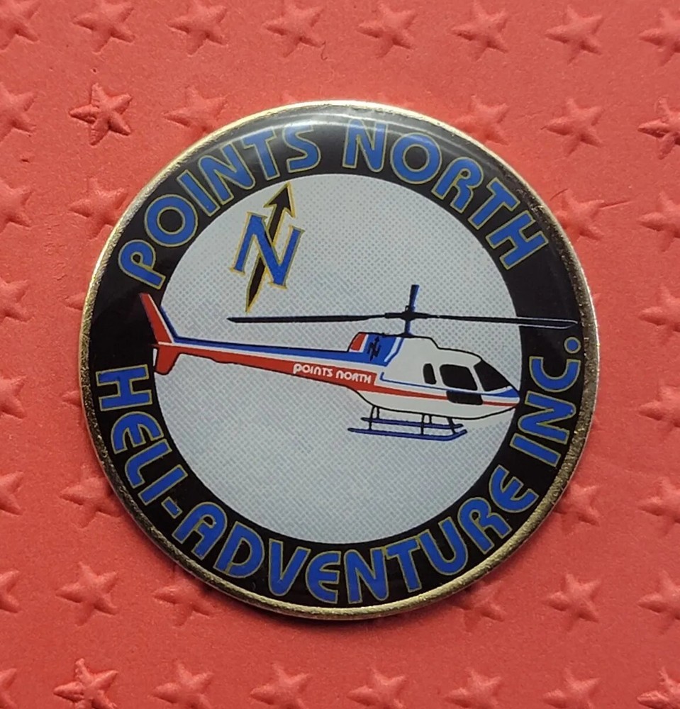 Points North Heli-Adventures Inc Helicopter Pin