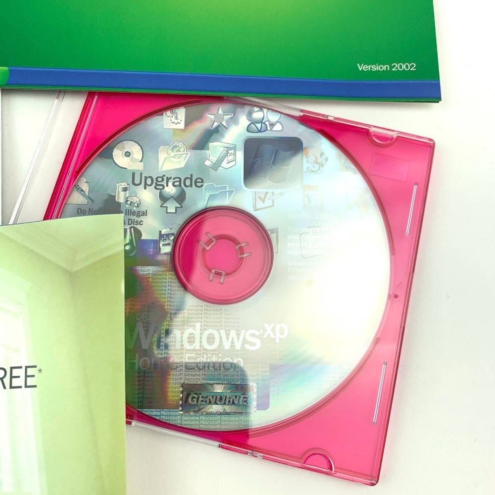 2002 Microsoft Windows XP Home Edition Upgrade X08-55007 Software