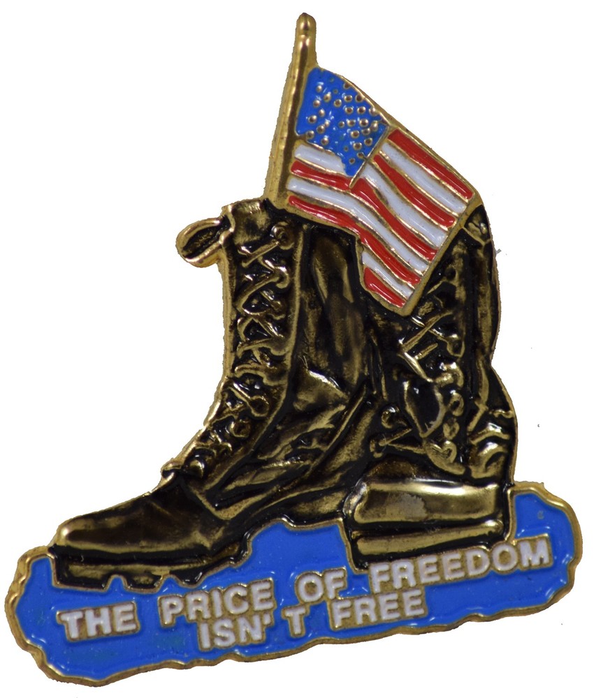 FREEDOM ISN'T FREE HAT PIN