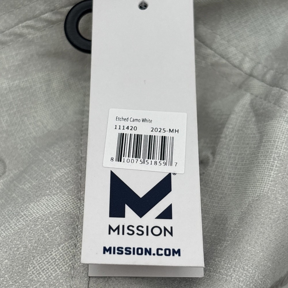 MISSION COOLING PERFORMANCE HAT Etched Camo White, UPF 50+ Protection