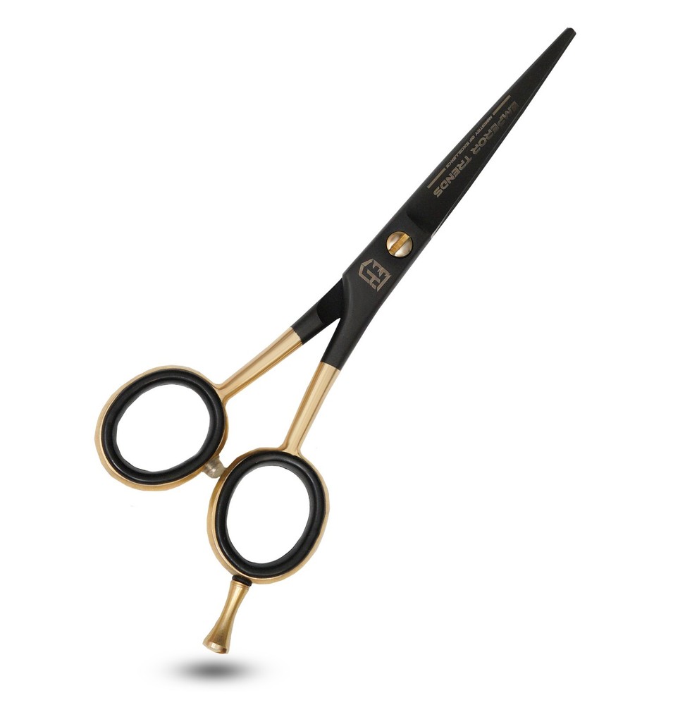 Black Blade and Golden Handle Scissor