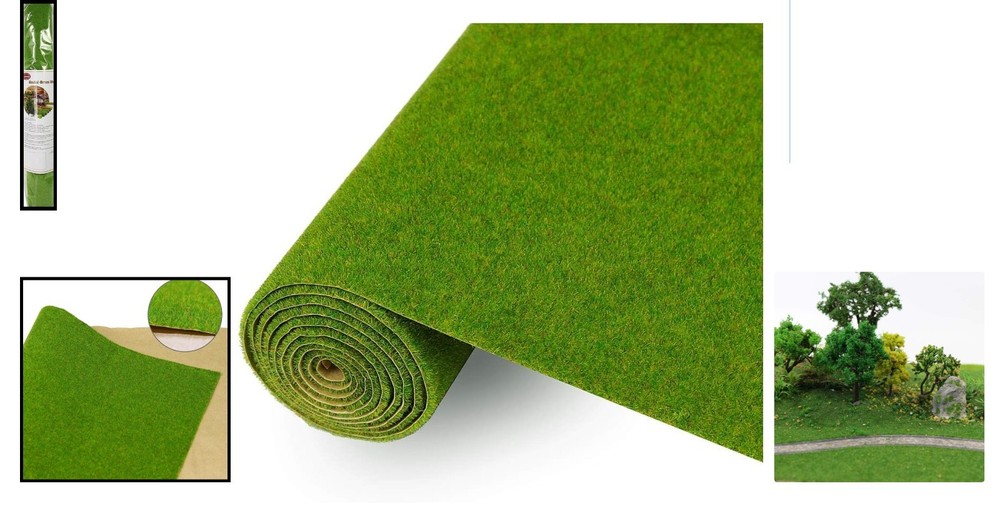 Durable Grass Green Model Mat 40 x 100cm - Elevate Your Decorative Projects