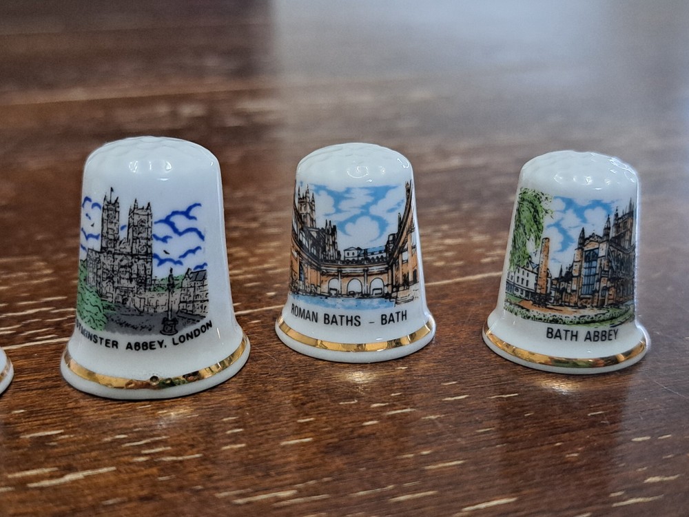 Lot Of Thimbles Britain Landmarks