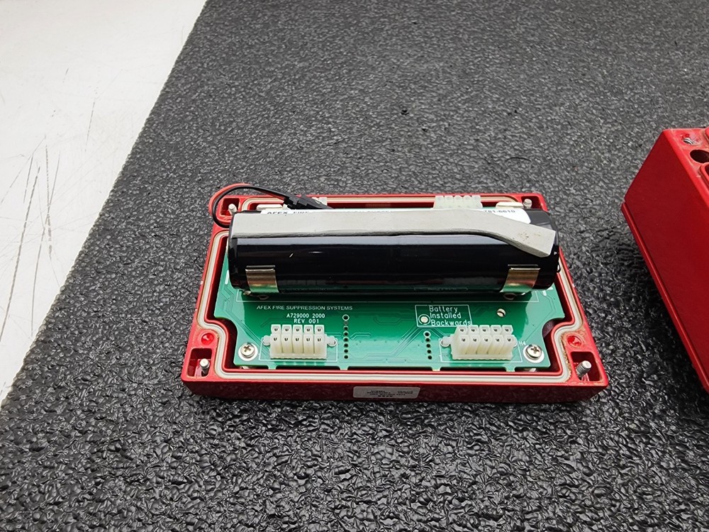 AFEX Fire Suppression Systems Control Unit Panel A729000 Good Battery