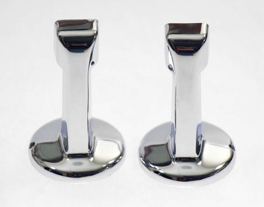 Vintage Hoover Chrome Surface Mount Towel Brackets