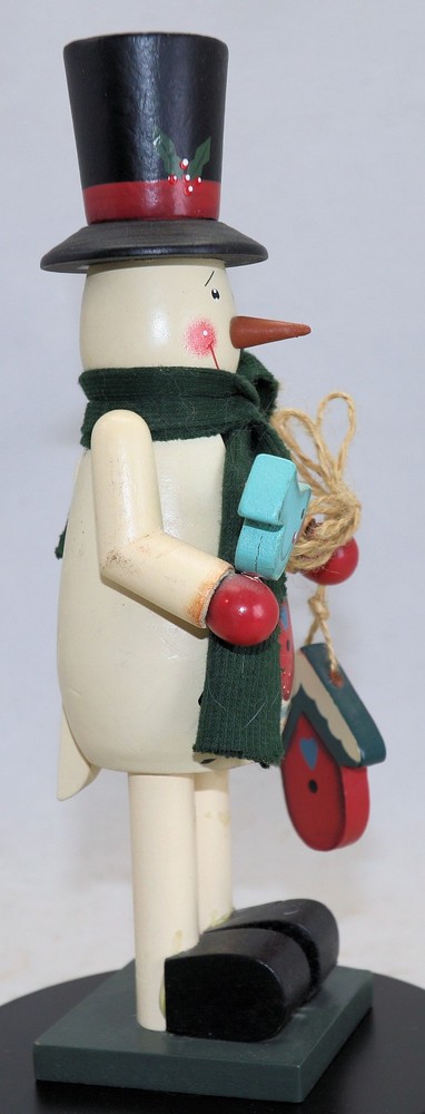 Snowman Nut Cracker Vintage 10 Inches Tall