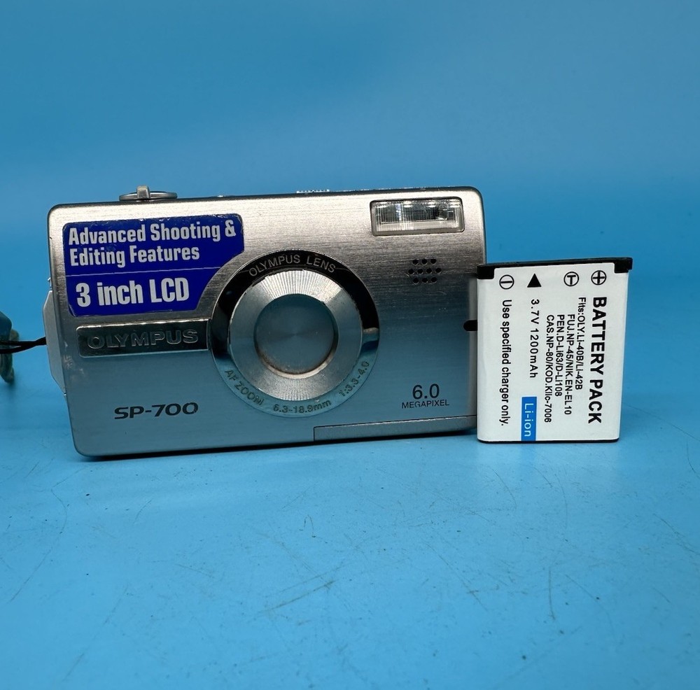 Olympus Digital Camera SP-700 6.0MP Silver Tested