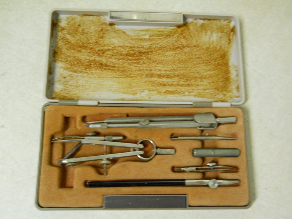 Ascola Engineering Drafting Tools #224 w/ Case