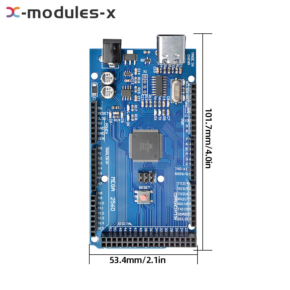 Mega2560 R3 CH340 Microcontroller Board ATMEGA16U2 Development board For Arduino