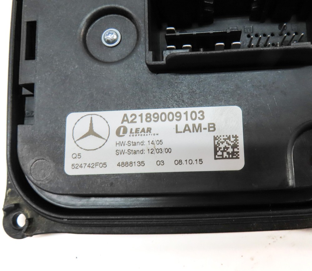 16 MERCEDES GL450 (X166) FRONT LEFT DRIVER DAYTIME RUNNING LIGHT CONTROL MODULE