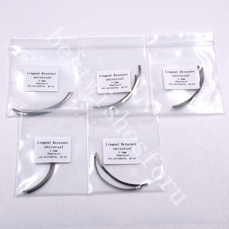 1 Pack 2 Pcs Dental Universal Lingual Bondable Splint Retainer Mesh Base 2mm