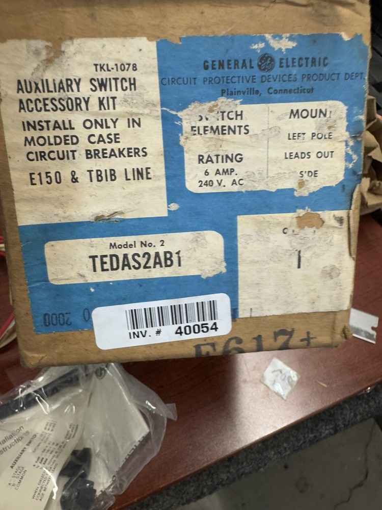 TEDAS2AB1 General Electric Aux Switch