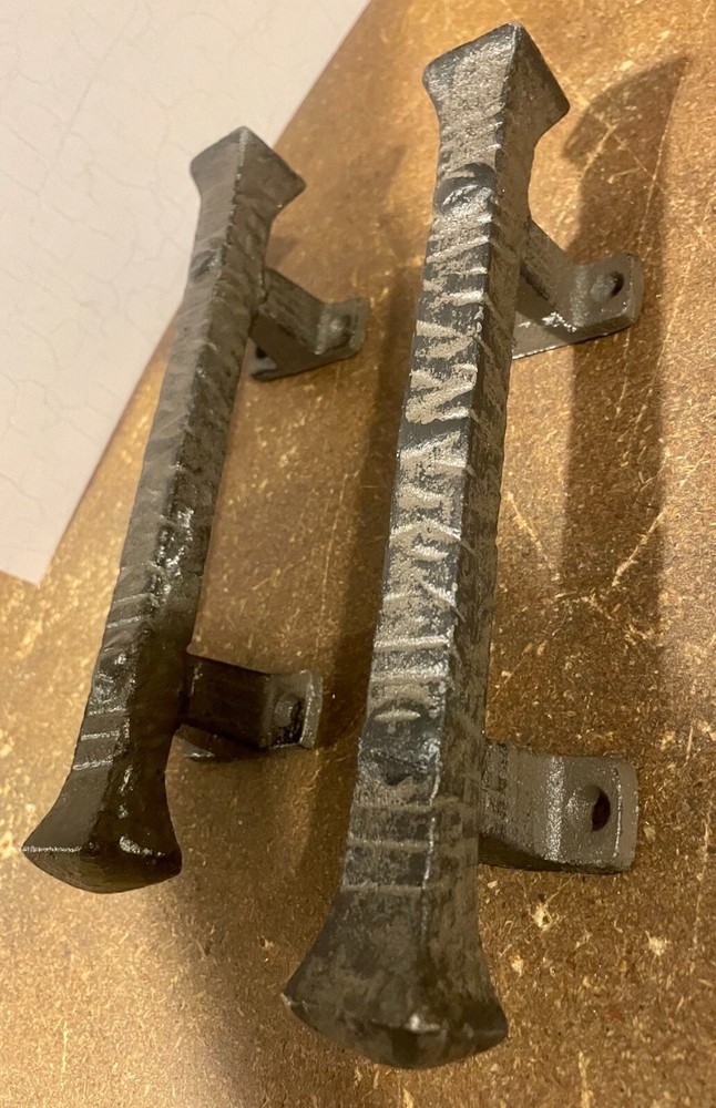 2; 9.3" Cast Iron Foundry Style RUSTIC Barn Handle Gate Pull Shed Door Handles