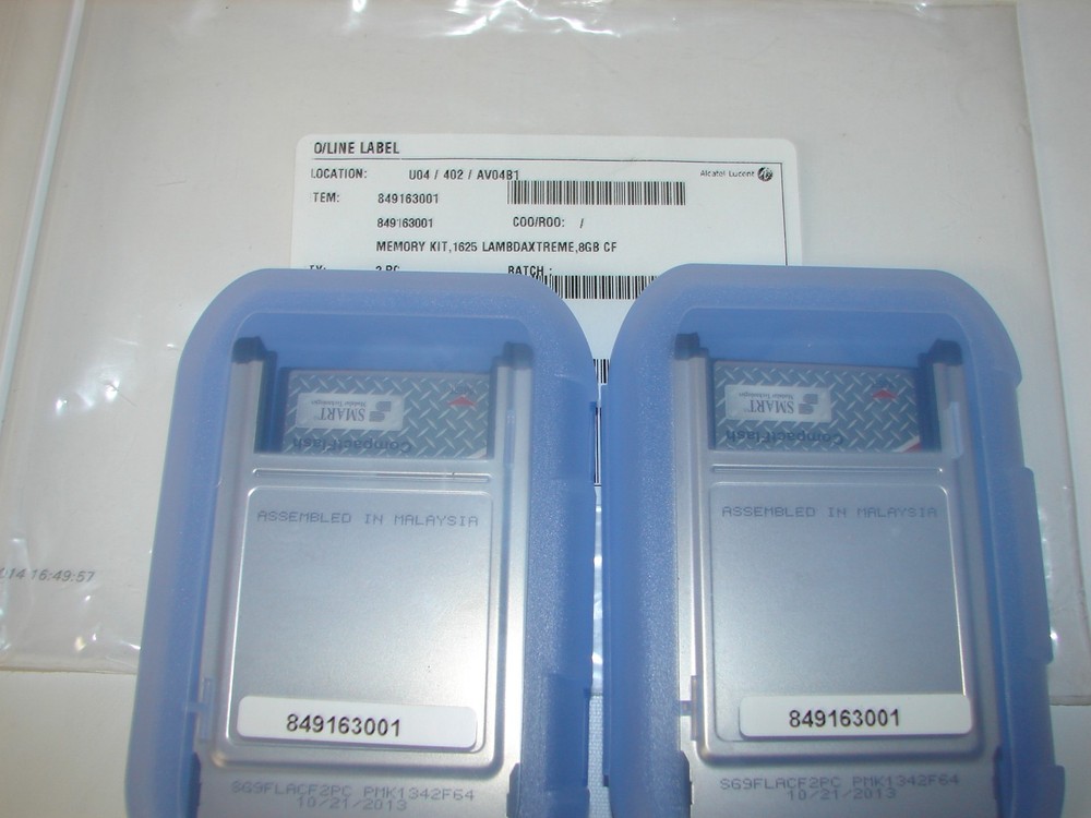 *NEW* ALCATEL LUCENT 1625 LAMBDAXTREME TRANSPORT 8GB CF MEMORY KIT