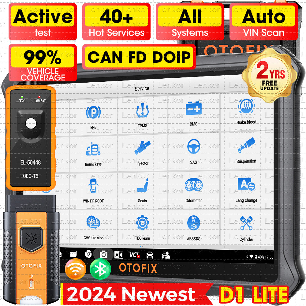 2024 OTOFIX D1 Lite Bidirectional Full System Car Diagnostic Scanner KEY Coding